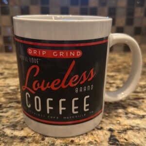 ☕️ Loveless Cafe Coffee Mug. 18 oz. New without Tags (NWOT)